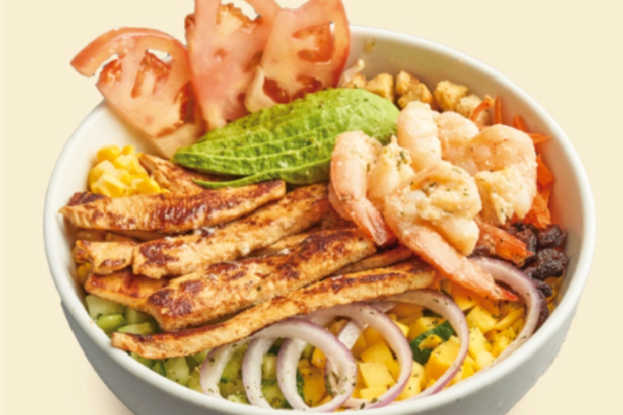 Pollo y Camarones Bowl
